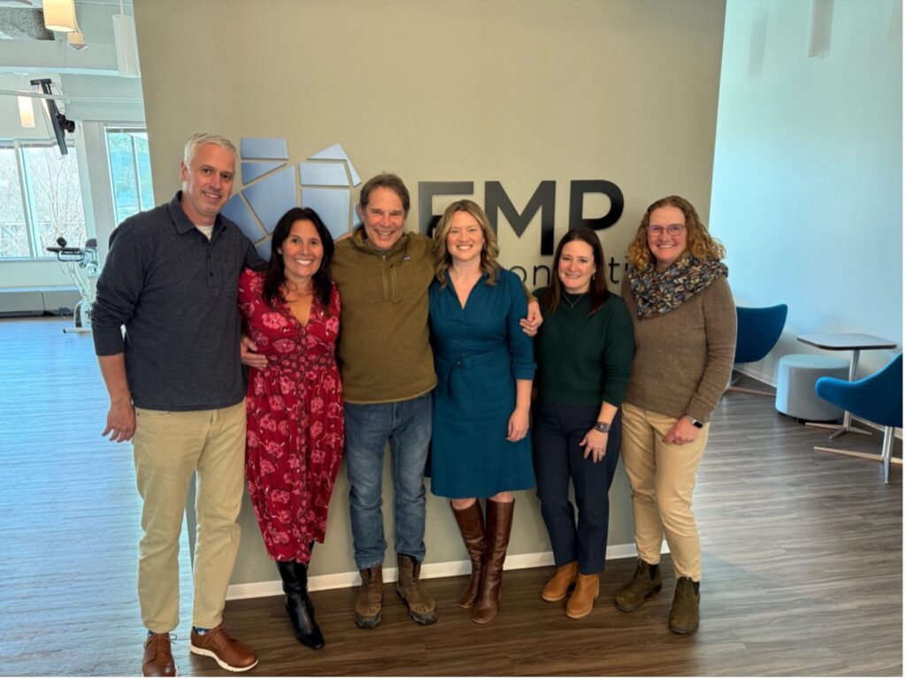 FMP's leadership team, past and present. From left- Nathan Bailey, Sherean Miller, Tim Barnhart, Erin Pitera, Jessica Milloy, and Carolyn Kurowski